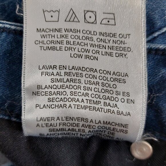 Lee Jeans Womens 30 Body Optix Blue Geometric Pattern Skinny 5 Pocket high Rise - Picture 10 of 10